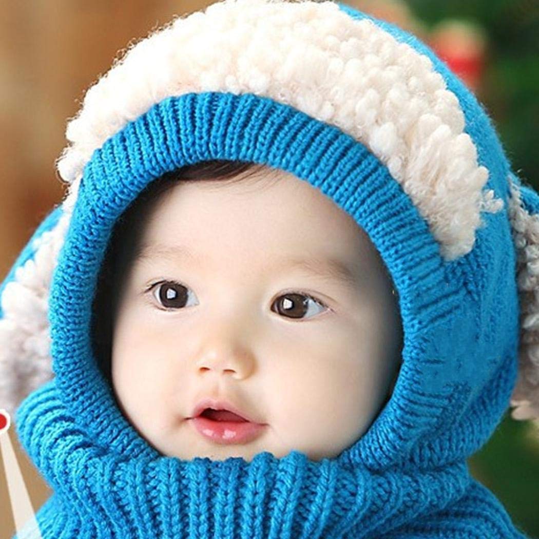 pairris Cappellino Berretti a Cappuccio con Cappuccio Lavorato a Maglia con Cappuccio Lavorato a Maglia per Bambini Cappelli e Cappellini