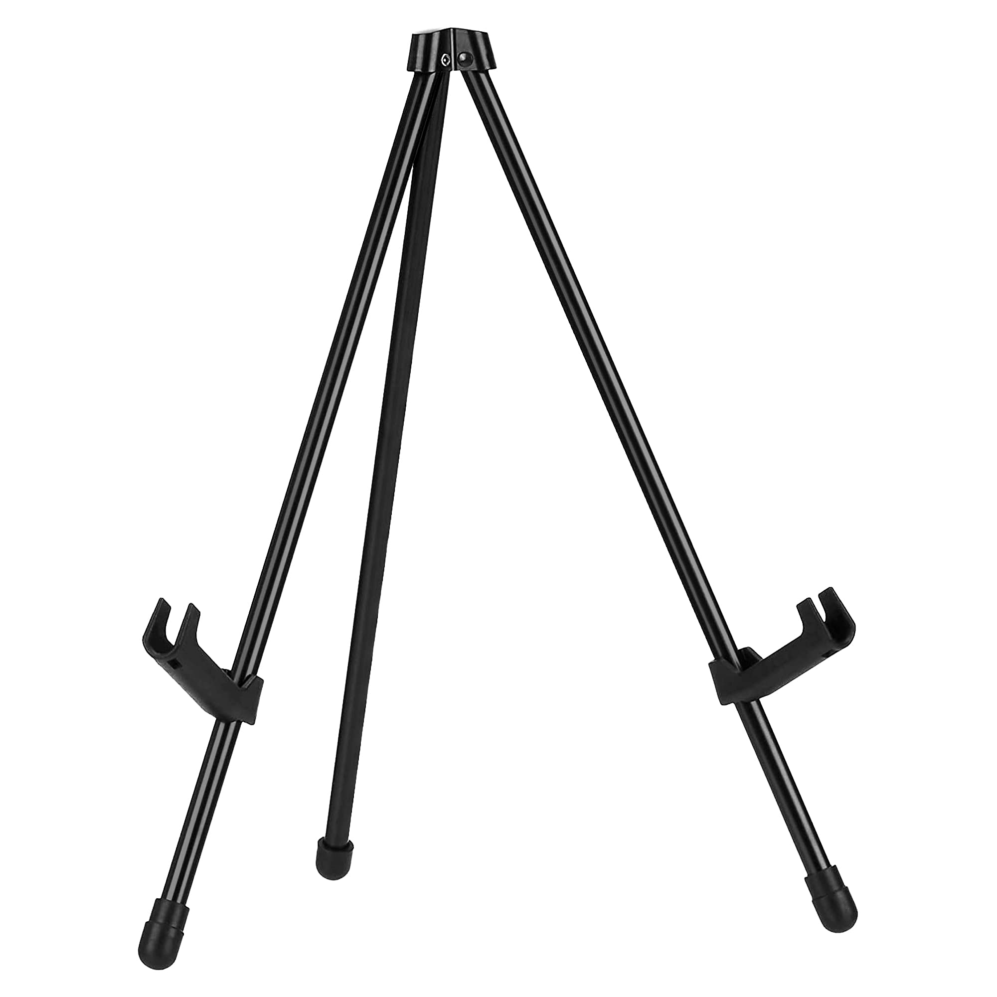 Amazon Basics Tabletop Instant Easel, Black Steel Table Top Easels for Display, Adjustable & Portable Tripod for Paintings, Signs, Posters