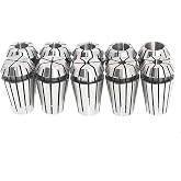 kimllier 10Pcs ER16 1-10MM Spring Collet Set | Carbon Steel, Fit for CNC Milling Lathe Tool and Engraving Machine