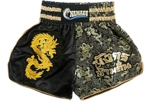 NAMAZU Muay Thai Shorts for Men and Women, High Grade MMA Gym Boxing Kickboxing Shorts.