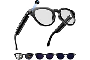 AI Smart Glasses with Camera, 2K Camera Glasses,12MP Video Recording Glasses, Real Time Translation, AI Voice Assistant,Sunglasses with 3 Pack Lenses - Photochromic Lenses,Purple and Blue Lenses4.3 out of 5 stars 1292 offers from $123.49