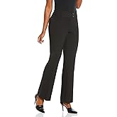 Rafaella Womens Curvy Fit Gabardine Bootcut Dress Pants