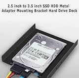 AAA PRODUCTS Metal 2.5" to 3.5" Hard Drive Mounting Adapter Bracket for SSD HDD view 3