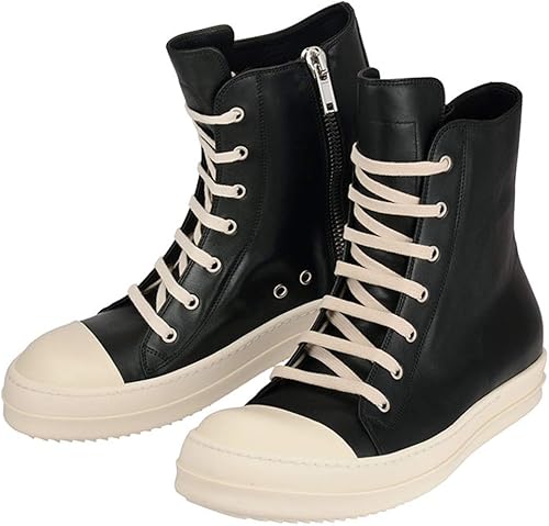 Amazon リック オウエンス Rick Owens Sneakers Ru18f10 Lpo 91 メンズ スニーカー ハイカット 並行輸入品 40 Rick Owens リックオウエンス シューズ バッグ