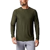 INTO THE AM Men’s Performance Dri-Fit Long Sleeve Athletic Gym Shirt for Men S-3XL - Moisture-Wicking Workout & Running Tee