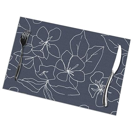 Hunter Qiang Lot De 6 Sets De Table Motif Pétales De Fleurs