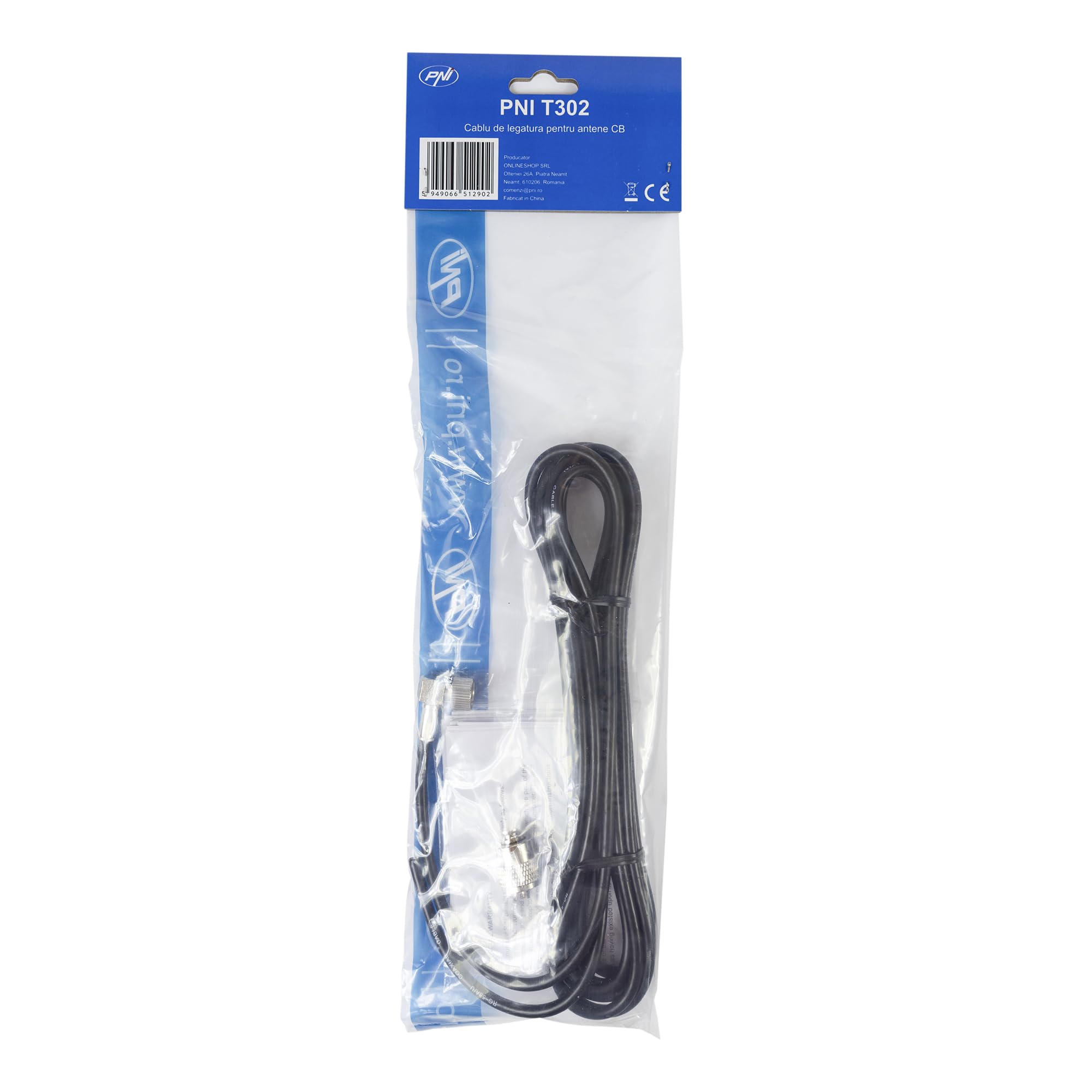 CB antennas connection cable PNI T302 for FC27 / DV 27 PL munting support, PL259 connector included