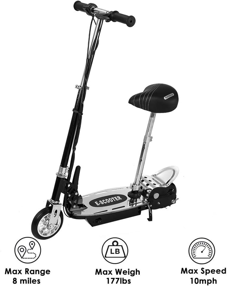 electric scooter with seat for kids