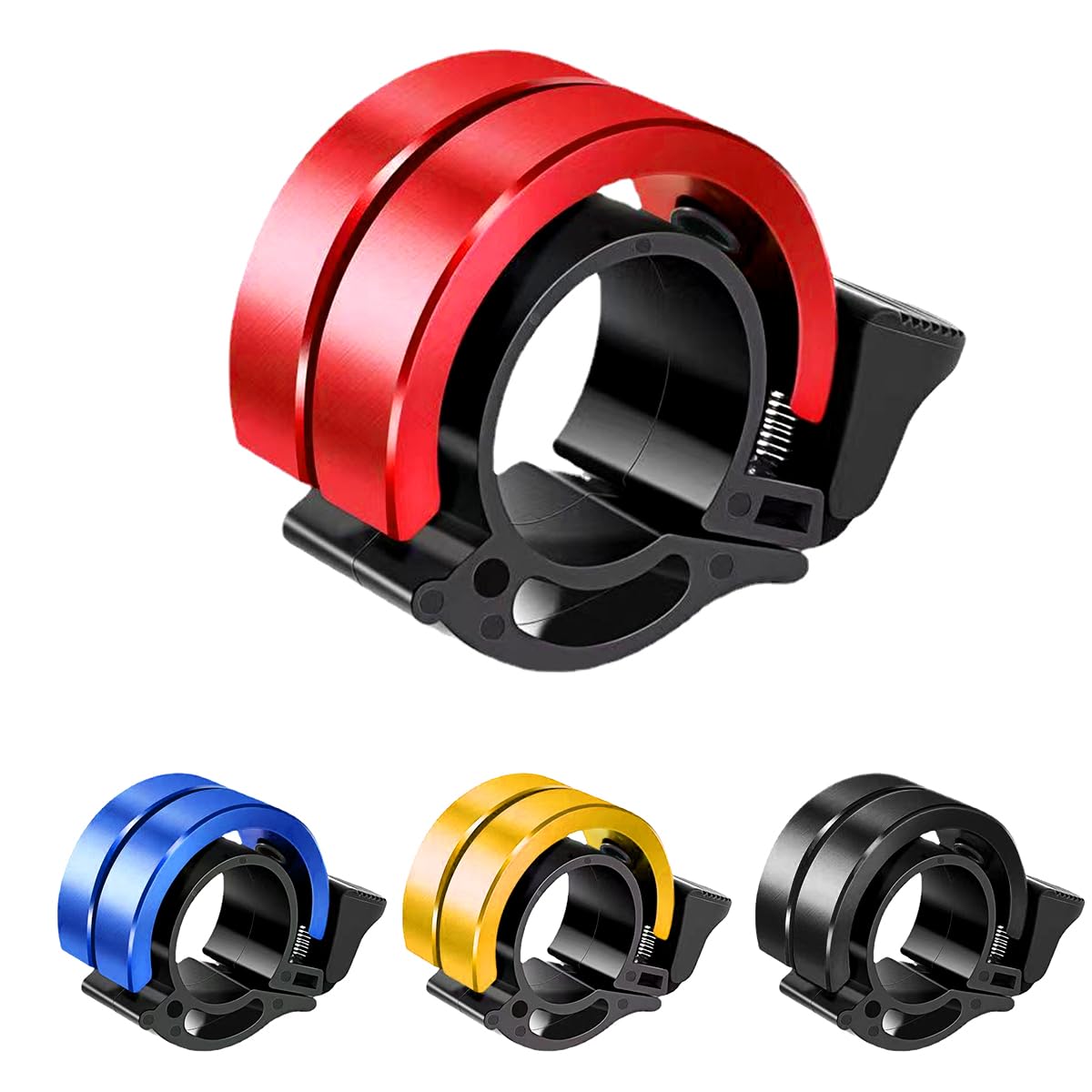 Garegce Bike Bell for Kids and Adult, Bicycle Bell for Road Bikes and Mountain Bikes with 90db Loud Crisp Clear Sound for Children, Durable Alloy Fits 2.2cm/0.87in Bike Handle - Red