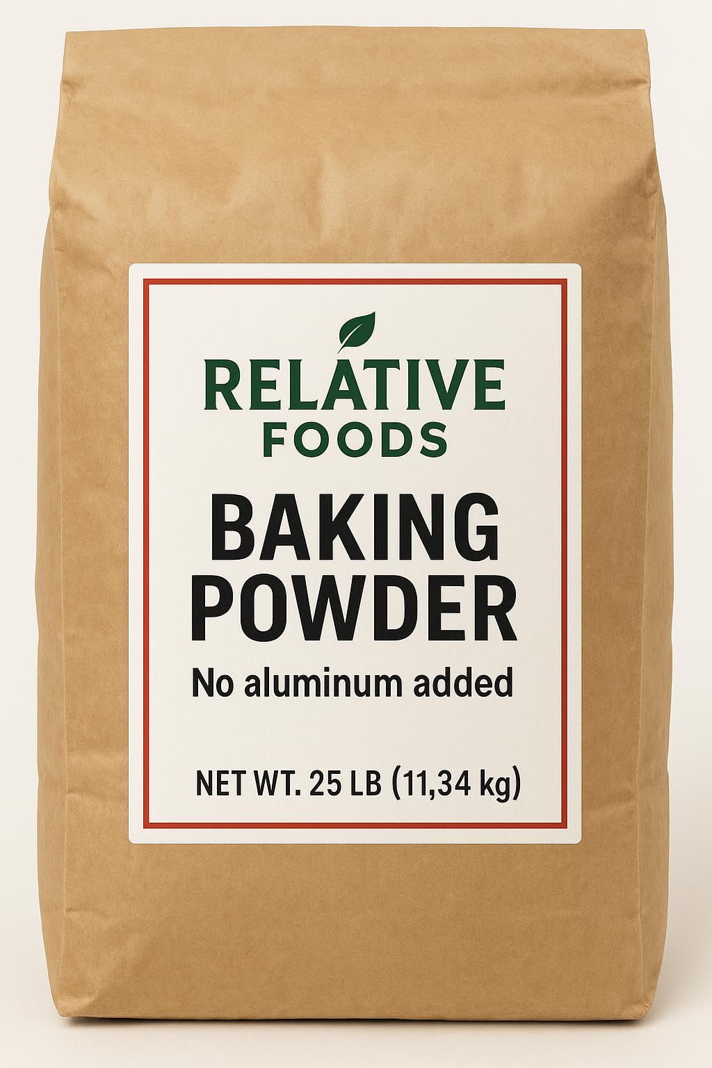 Baking Powder, 25 pound No added Aluminum, Corn Starch Free, gluten free. Made in our USA allergen free facility. Premium leavening agent. Image