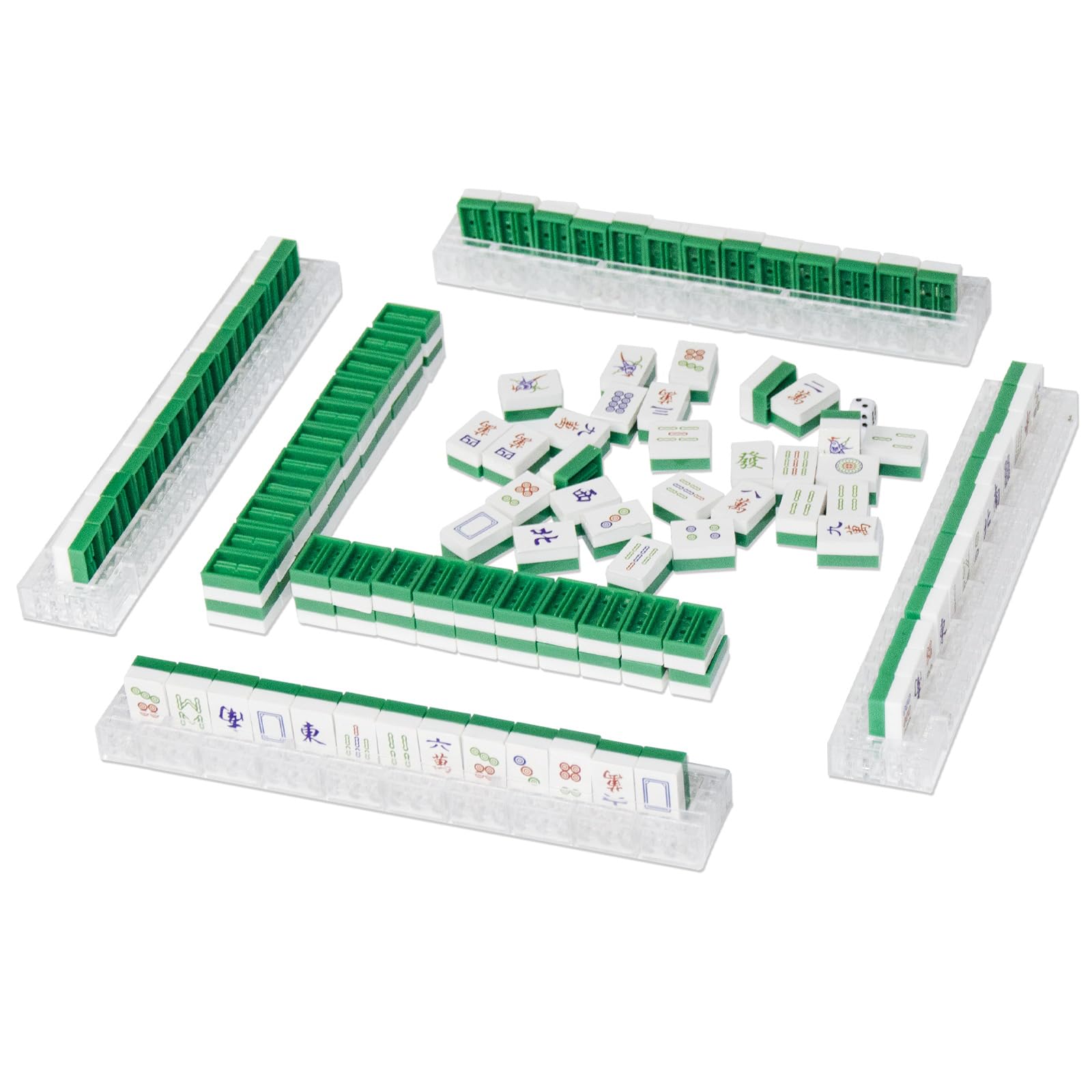 Larcele Micro Building Blocks Set, DIY Mini 3D Building Toy Bricks Kit,498 Pieces KLJM-09 (Mahjong)