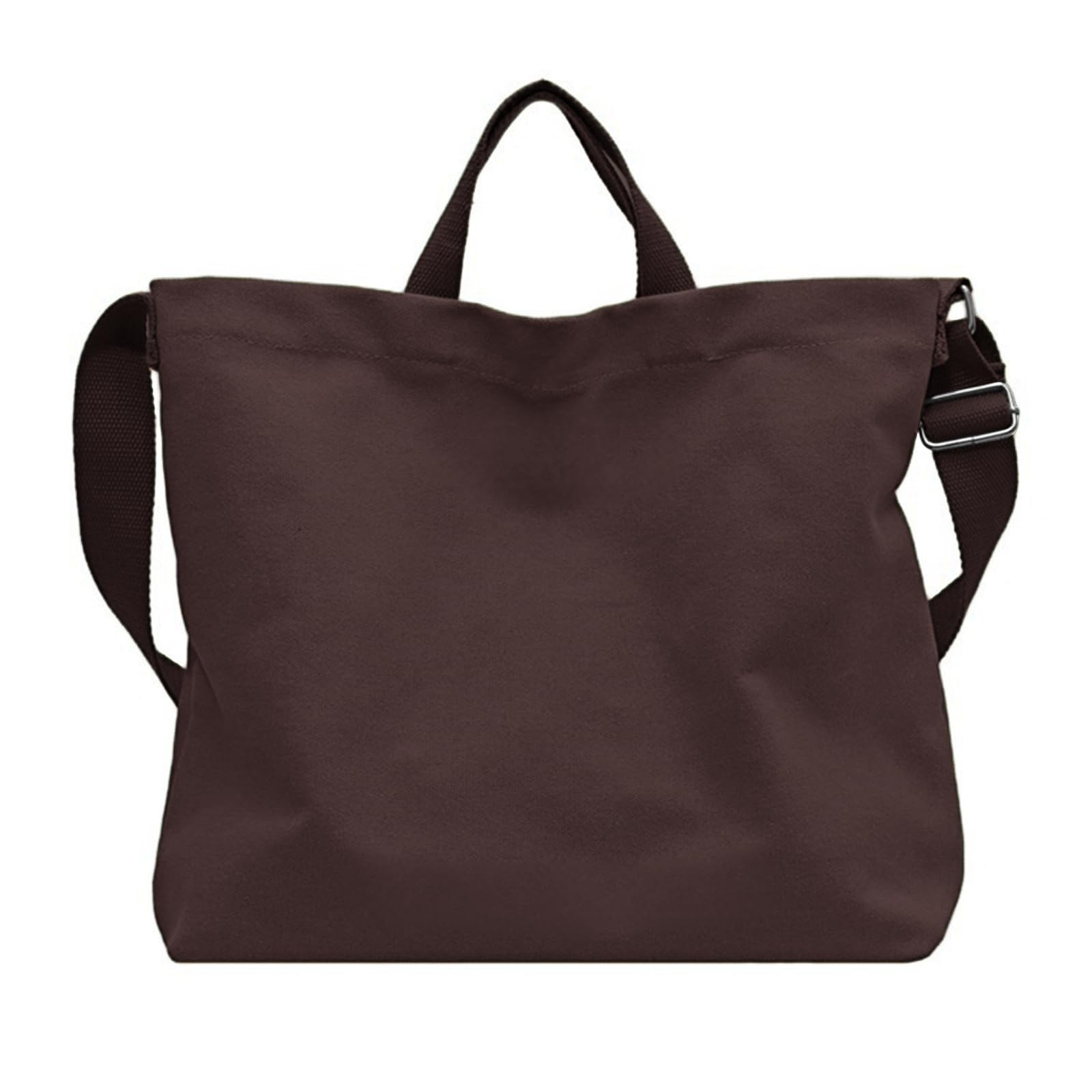 Women's Canvas Tote Bag inside Out Bag with Adjustable Crossbody Strap for Work Travel Shopping Durable Handbag for Men