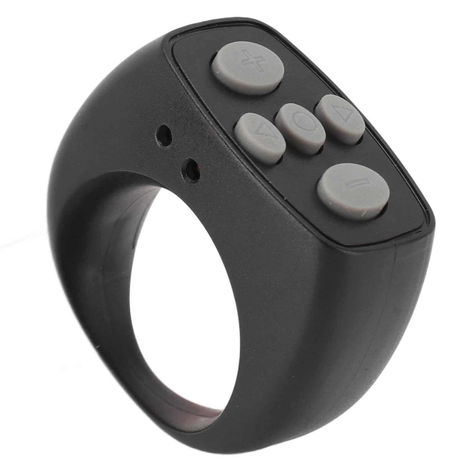 Remote Control Page Turner, Phone Shutter Remote Control Ring Auto Connection with 200mAh Charging Compartment, Smart Scrolling Ring for Selfie Viewing Video Electronic Book