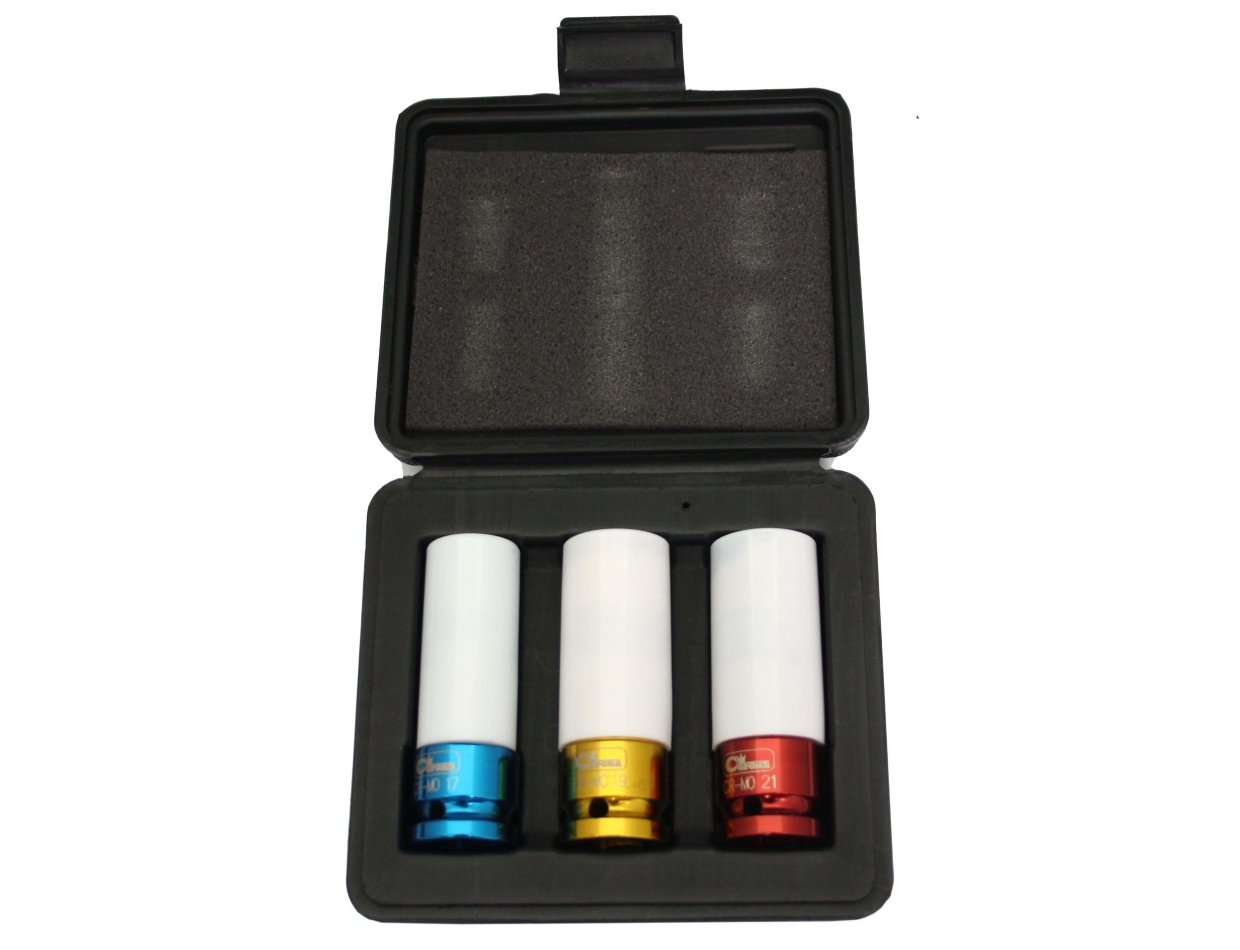 RICHMANN 1/2" hi-torque alloy deep impact sockets sizes 17, 19, 21mm (C4001)