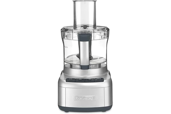 Cuisinart 8 Cup Food Processor, 350-Watt Motor, Medium to Fine Slicing Discs, FP-8SV, Silver