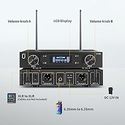 HWWR Wireless Microphones, Professional UHF