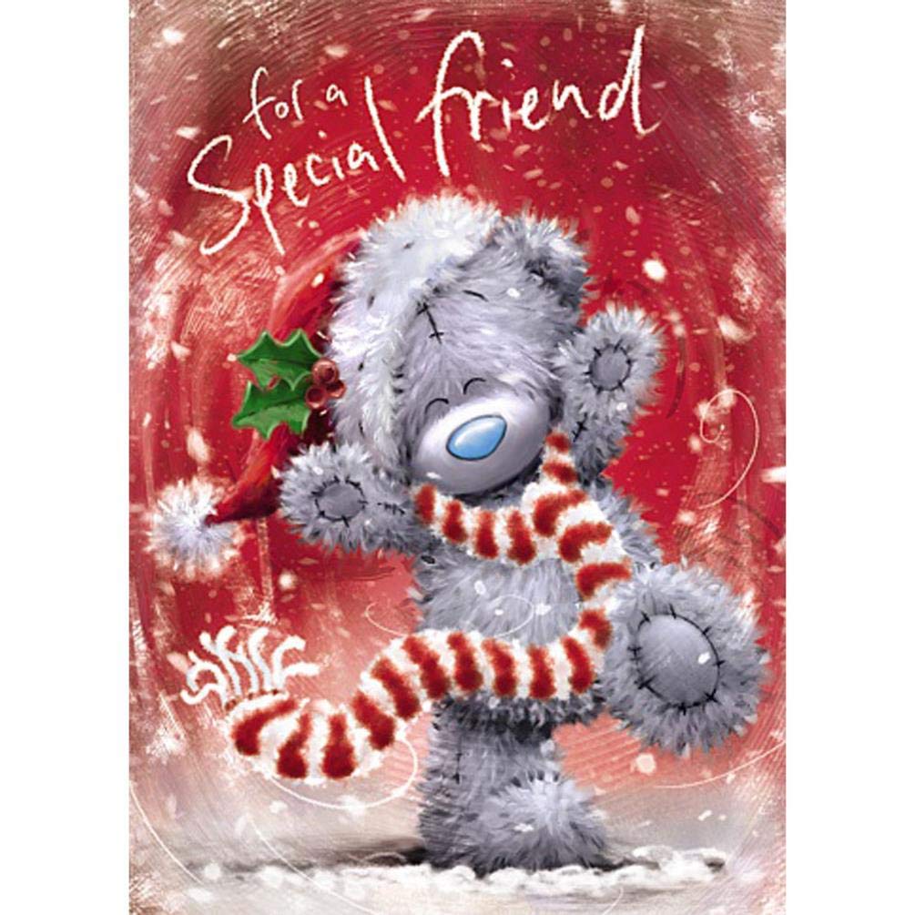 Special Friend Me To You Carte Blanche Bear Tatty Teddy Christmas Card Seasonal Greeting Cards