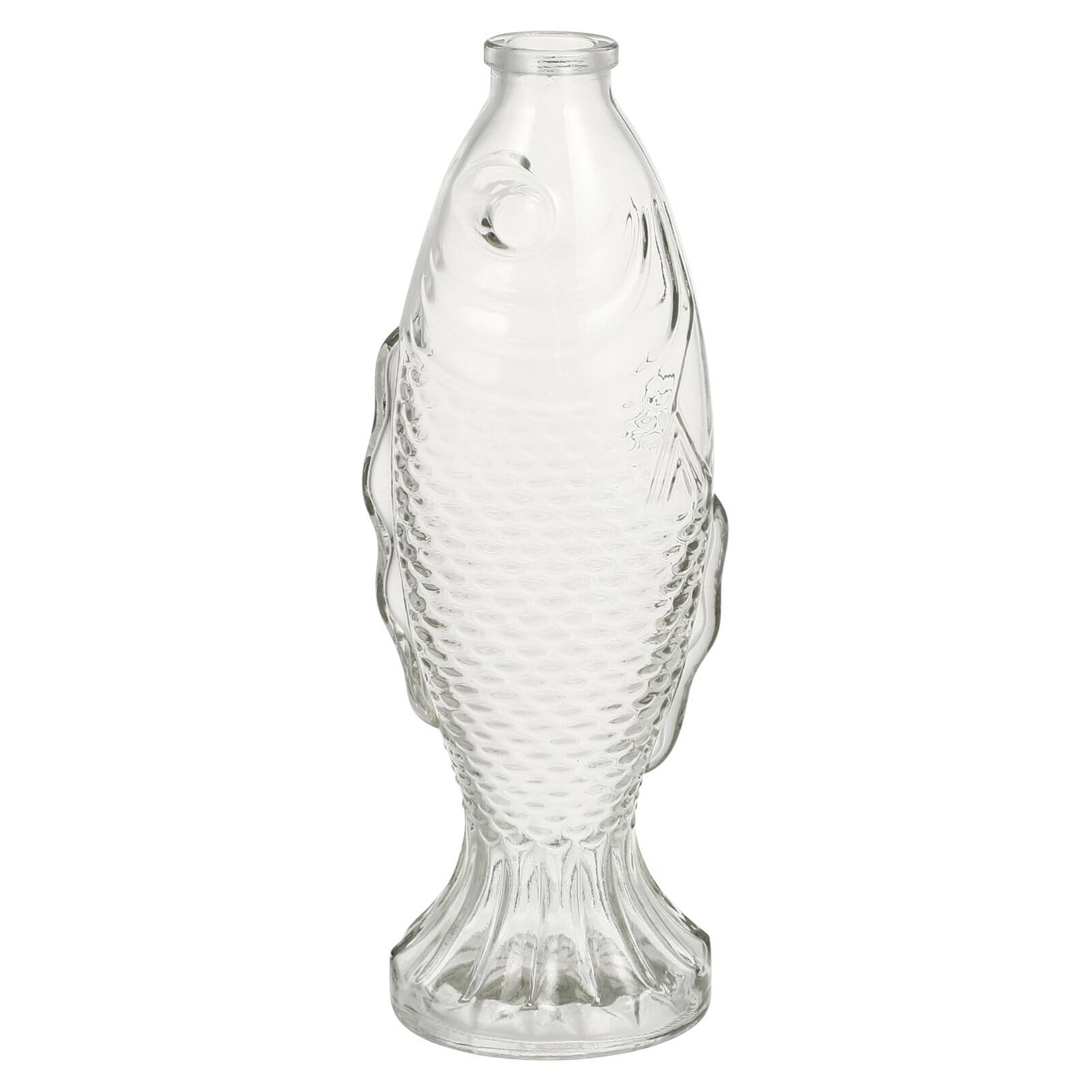 Glass Fish Bottle, Fish Water Jug Clear Shaped Container for Home Table Decoration Flowers and Plants for Flowers, Wedding Party Table Decoration 26 X 10 X 7cm