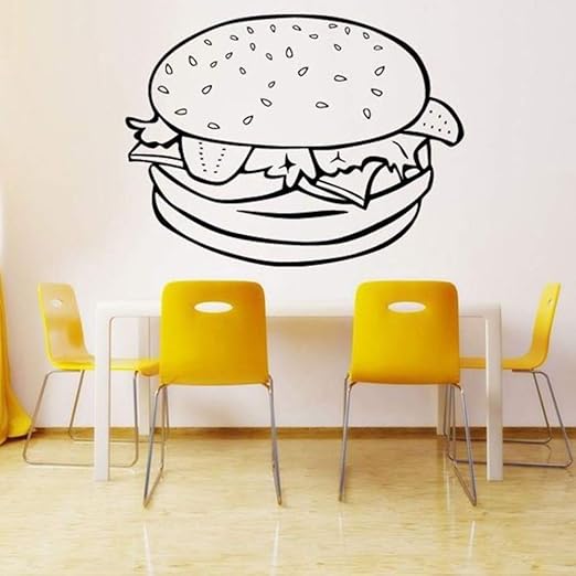 Lyclff Hamburguesa Hamburguesa Sandwich Pegatinas De Pared Para La
