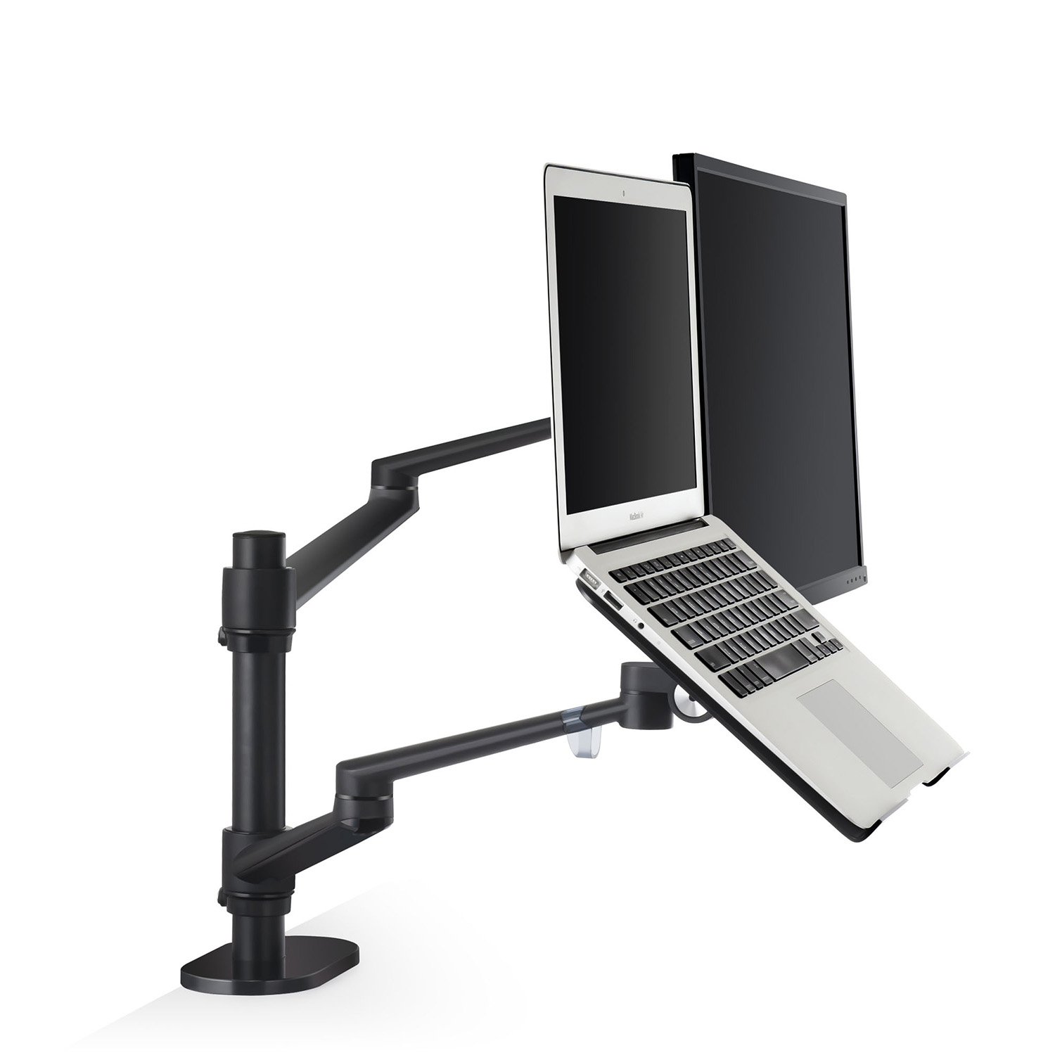 ThingyClub® Adjustable Aluminium Universal Laptop & Monitor Desk Mount Monitor Arm Stand Bracket with Tilt and Swivel