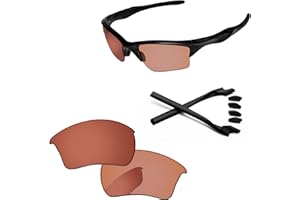 PapaViva Replacement Lenses & Rubber Kits for Oakley Half Jacket 2.0 XL OO9154 62mm