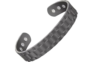 MagEnergy Copper Bracelet for Men, 99.9% Pure Copper Bracelet for Men with 6pcs 3500 Gauss Magnets, Adjustable Bracelets Jewelry Gift