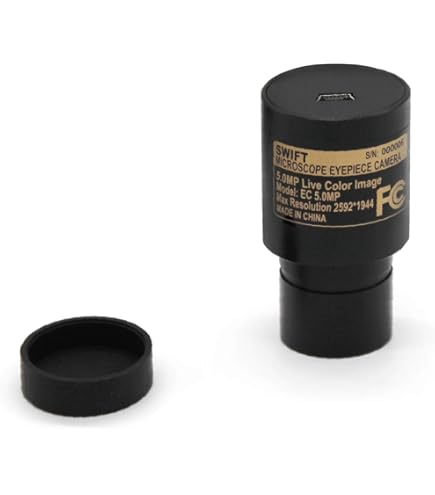 Microscope Coaxial Spot Light - 8mm LED Adjustable Brightness Light Source For Stereo Microscopes & Industrial Cameras