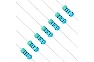 Chanzon 100pcs 1/2W (0.5W) 470 Ω ohm Metal Film Fixed Resistor 0.01 ±1% Tolerance 470R MF Through Hole Resistors Current Limiting Rohs Certificated