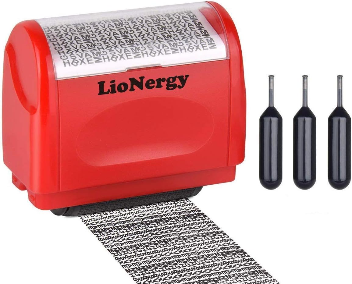 Identity Protection Roller Stamp Lionergy 1.5 Inch Wide Roller Identity