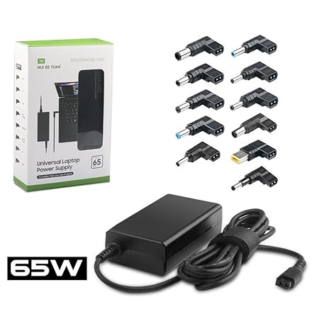 TÜV HKY 65W Universal Laptop Ladegerät Netzteil für ACER Aspire, Sony Fujitsu Toshiba HP/Compaq/Pavilion Dell Inspiron Lenovo