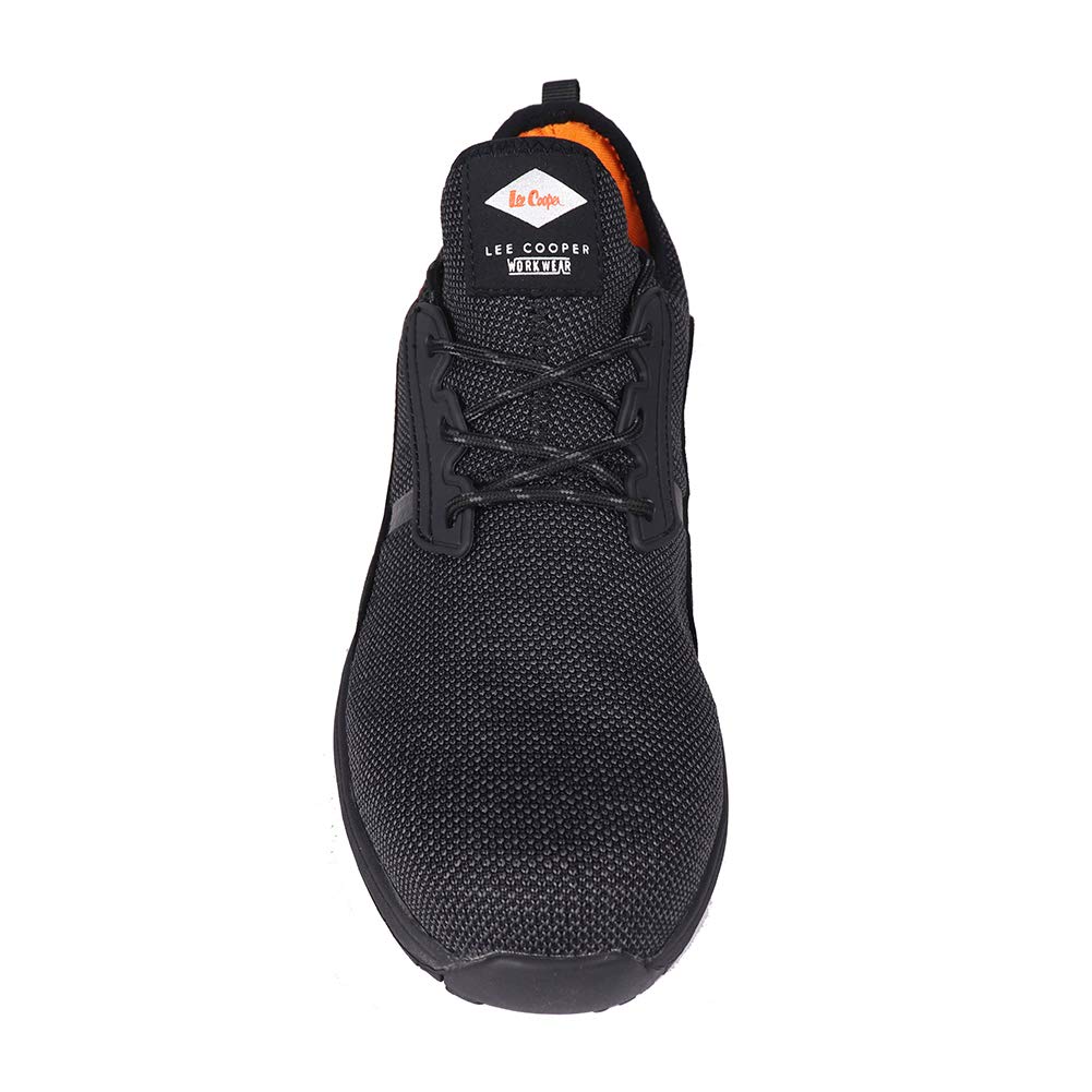 Lee Cooper LCSHOE144 Men's Lightweight Work Safety Trainer Shoes SB/SRA, Black, 10 UK, Black/Grey - Image 3