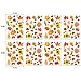 Omgouue 180PCS Fall Leaves Window Clings - Thanksgiving Maple Decorations Autumn Sticker Decals Party Decor Ornaments