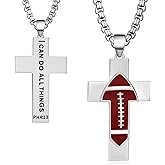 Zoxuxiwu Football Necklace 925 Sterling Silver Football Gifts for Men Sport Jewelry Gifts for Men Women
