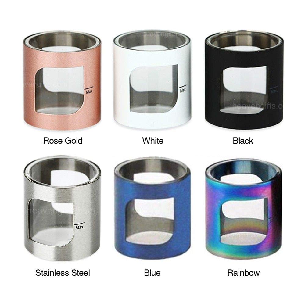 2 Pack of Aspire Pockex Glass with Metal Cover (Rainbow) for Aspire Pockex Kit -Nicotine Free