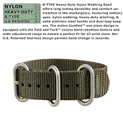 BERTUCCI® 36 mm Stainless Steel Field Watch - A-1S