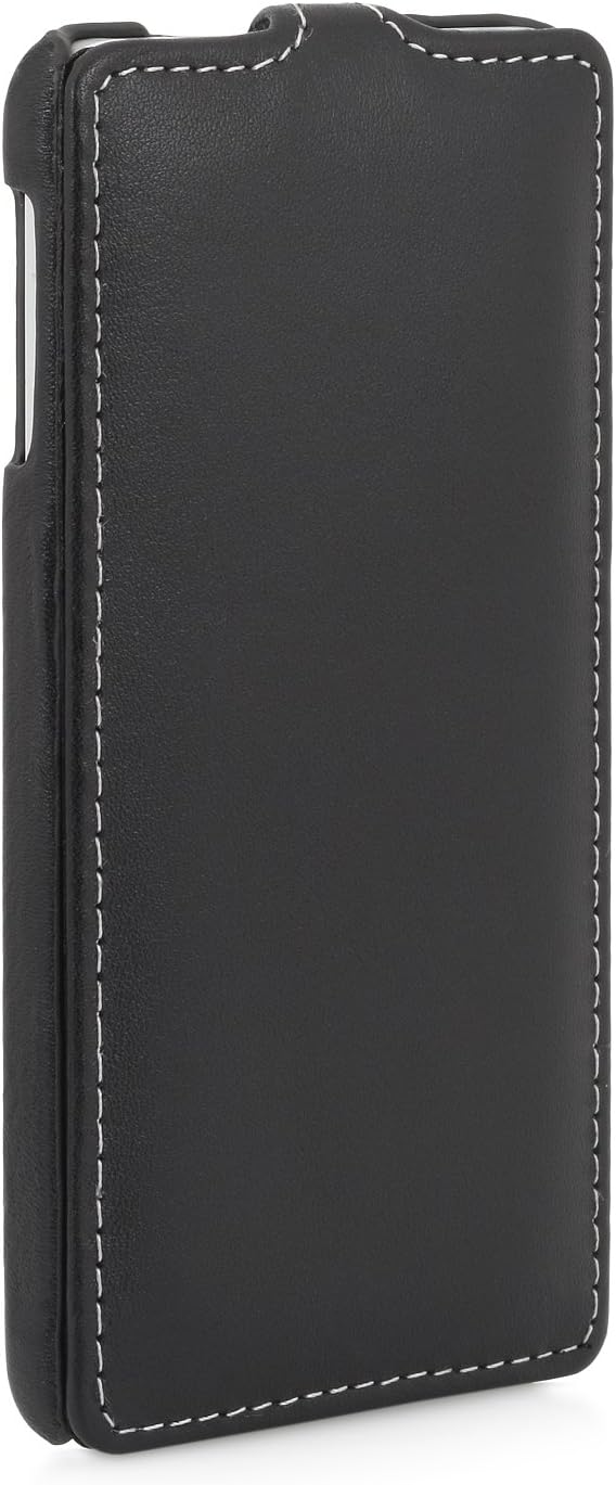 StilGut® UltraSlim Leather Case for Samsung Galaxy Alpha, Black Nappa - Image 4