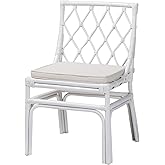 Bali & pari Carwyn Bohemian White Rattan Dining Chair