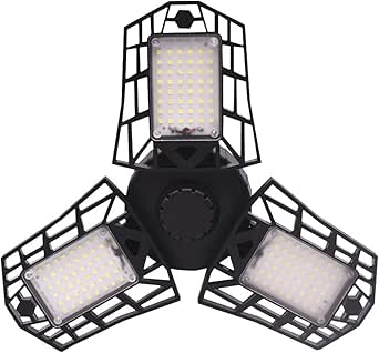 Luces de Garaje Led, 6000Lm E27 60W 6000K Luz de Techo Deformable