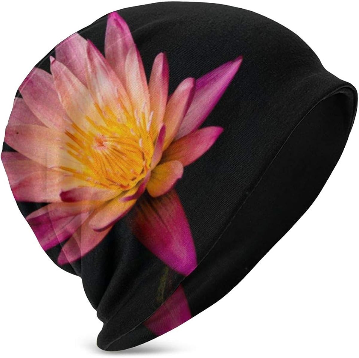 QLMY Kids Knit Hat, Personalized Knit Cap, Red Water Lily