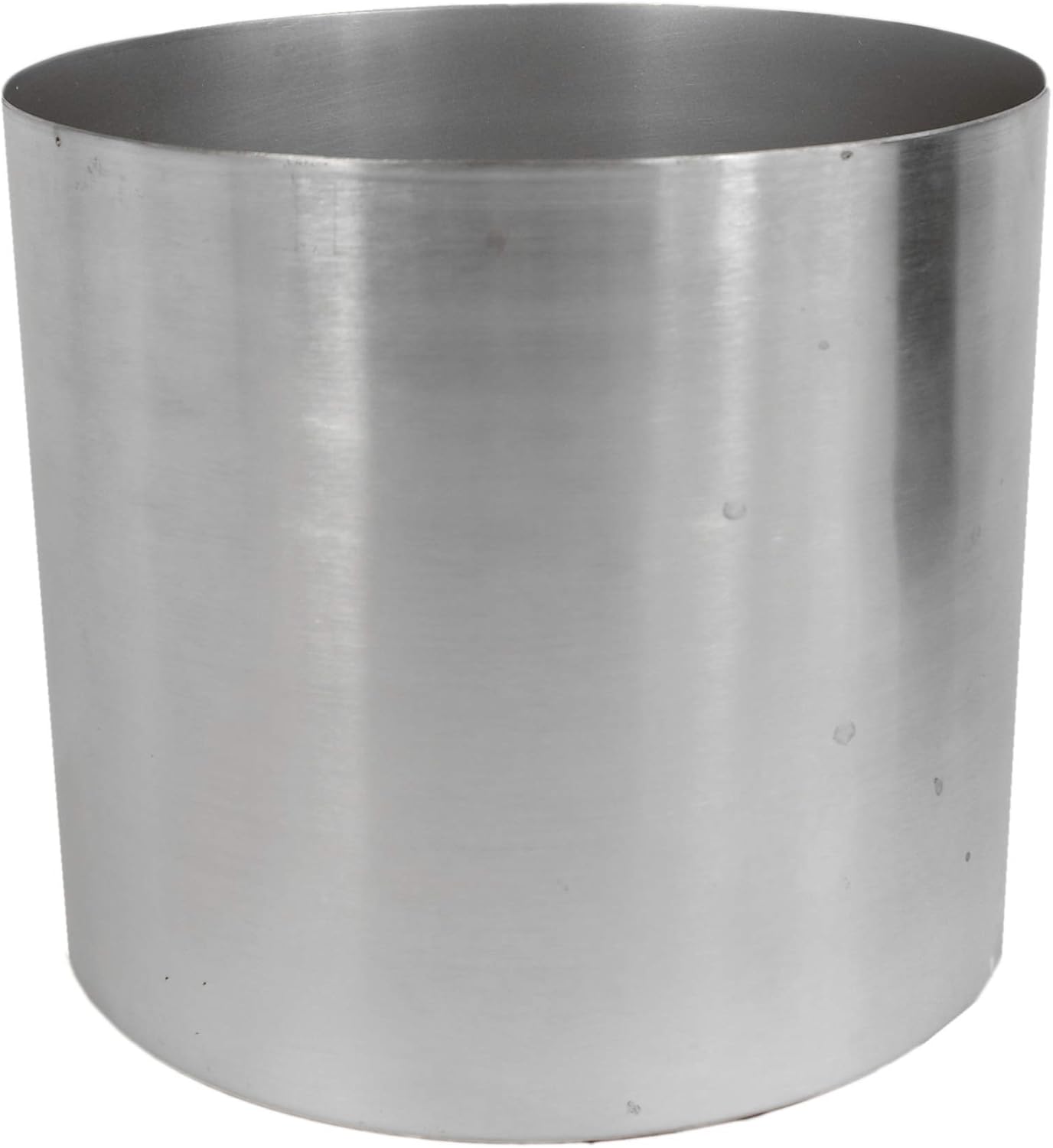 Leaf Metal Planter, Silver, 18cm