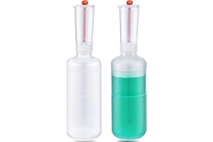 2 Pcs Adjustable Volume Dispensing Bottle 500ml Dosing Container Plastic Dosing Bottle with Measure for Home Classroom Lab