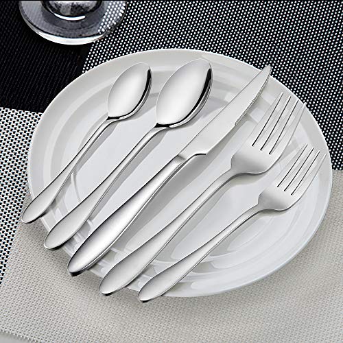 1 LIANYU+Silverware+20+Piece+Stainless+Dishwasher