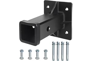 Aurogsky Bolt On Receiver Hitch Wall Mount,2" Receiver Opening Hitch Tube,Lock Heavy Duty Towever Hitch Extender for Skid Steer Mounting Plate, Bumper Trailer,Tractor Mowers