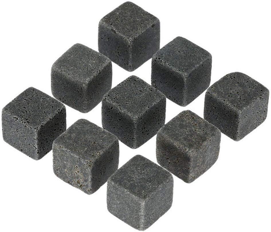 MG554zy0 9Pcs Square Natural Wine Whisky Ice Stones Drinks Cooler Cubes Granite Rocks 9Pcs Square Natural Wine Whisky Ice Stones Drinks Grey