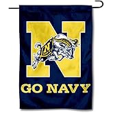 College Flags & Banners Co. Navy Garden Flag and Yard Banner