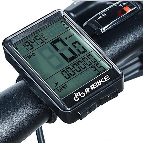 wiiguda @ INBIKE Waterproof Wireless Cycle Computer Wireless Bicycle Computer Waterproof Multifunctional Waterproof for Tracking Distance, Speed, Temp, etc.