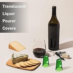 100 Pieces Translucent Liquor Pourer Covers