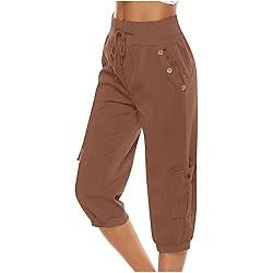 symoid Amazon Pallet Capri Pants for Women Summer