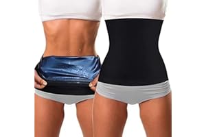 ZUJIACUN Sweat Shaper Waist Trimmer for Men Women, Waist Trainer Sauna Belt, Neoprene-Free Waist Cincher, Sauna Slimming Belt