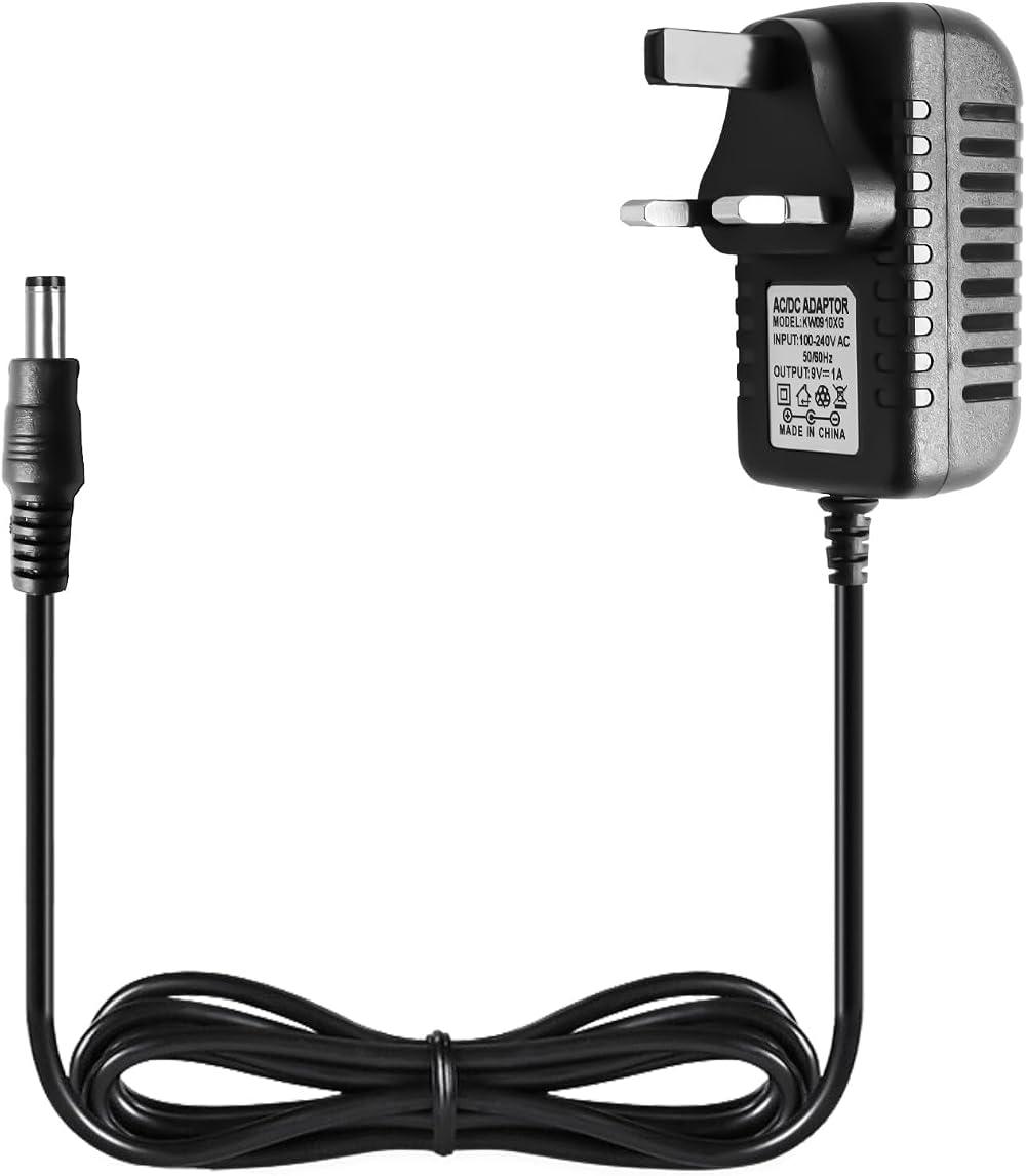 BakeWhiz 9V Guitar Pedal Power Supply 5.5x2.1mm 500mA for Boss ME-80 ME-25